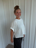 Oversized Elastic Cuff Top