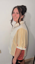 Oversized Color Block Top